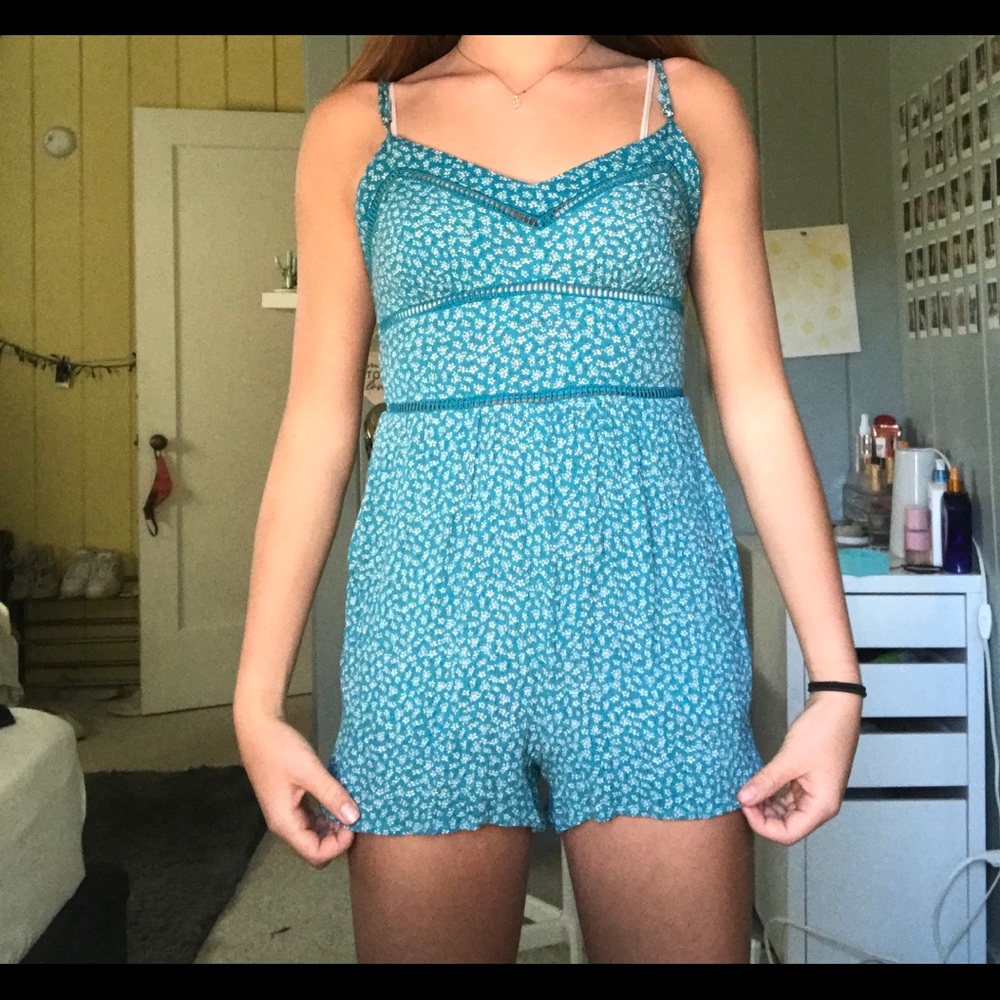 blue romper